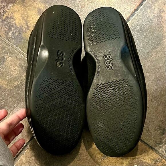 SAS Tripad Comfort Viva Black Slip-on Leather Shoes 6 - Picture 7 of 13